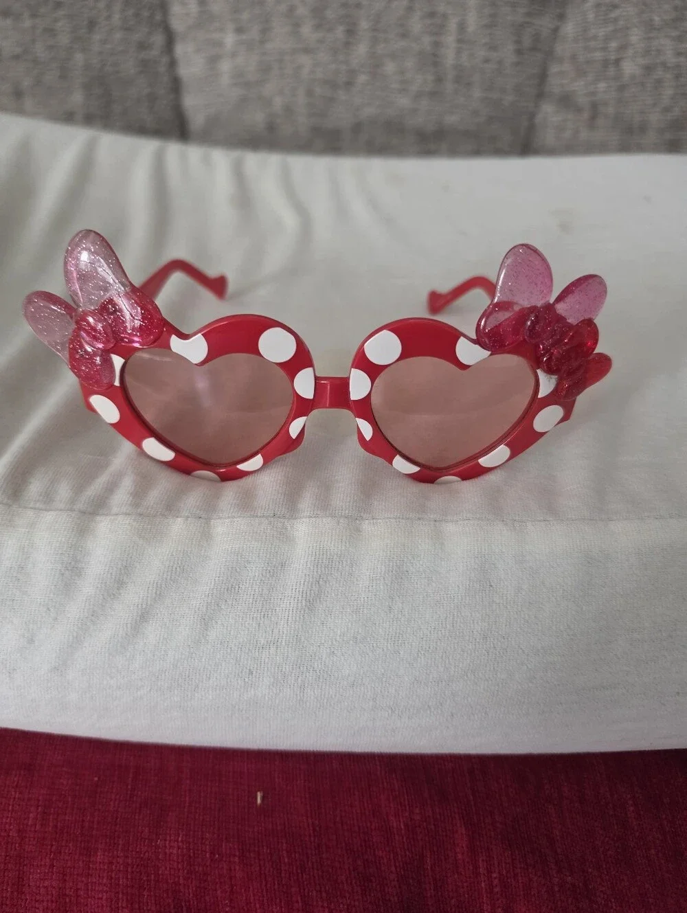Minnie Mouse Heart Shaped Sunglasses
